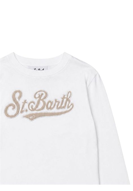 T-shirt bambina panna in cotone MC2 SAINT BARTH | 01100I/ANPANNA